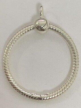 Pandora Moments Small O Pendant, S925 Silver Jewelry